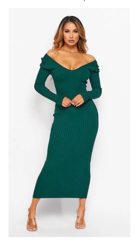 Robe vert foncé 