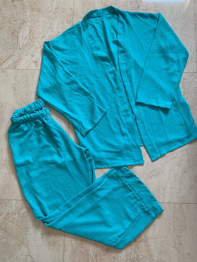SET : KIMONO + PANTALON LARGE 