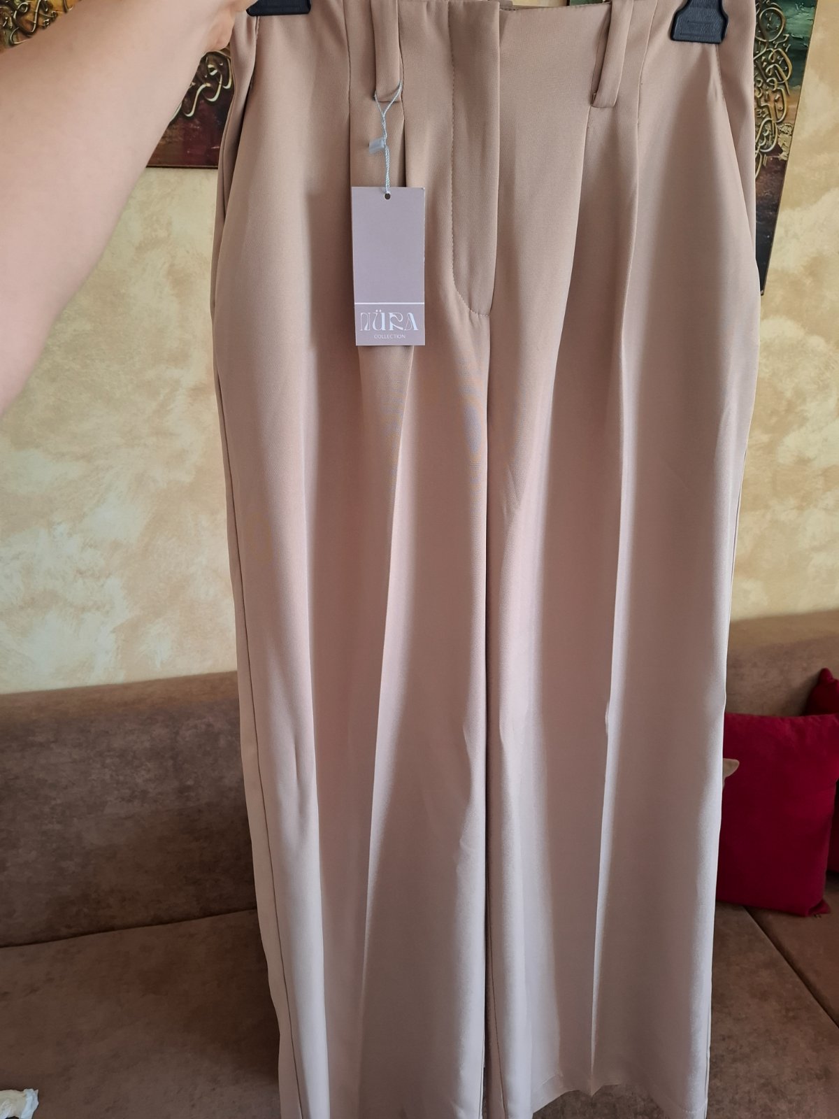 Pantallon large camel