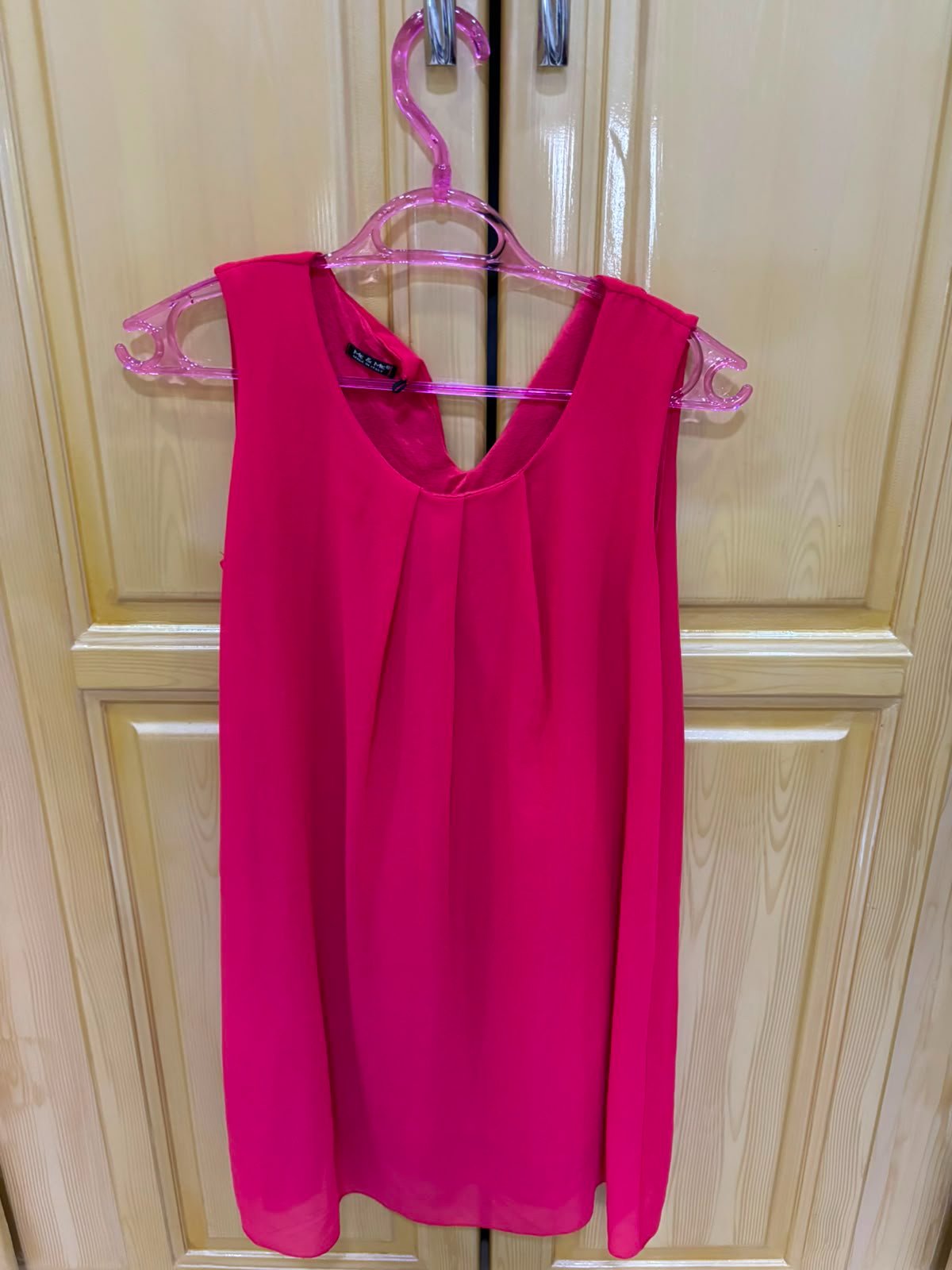 Robe rose fushia courte 