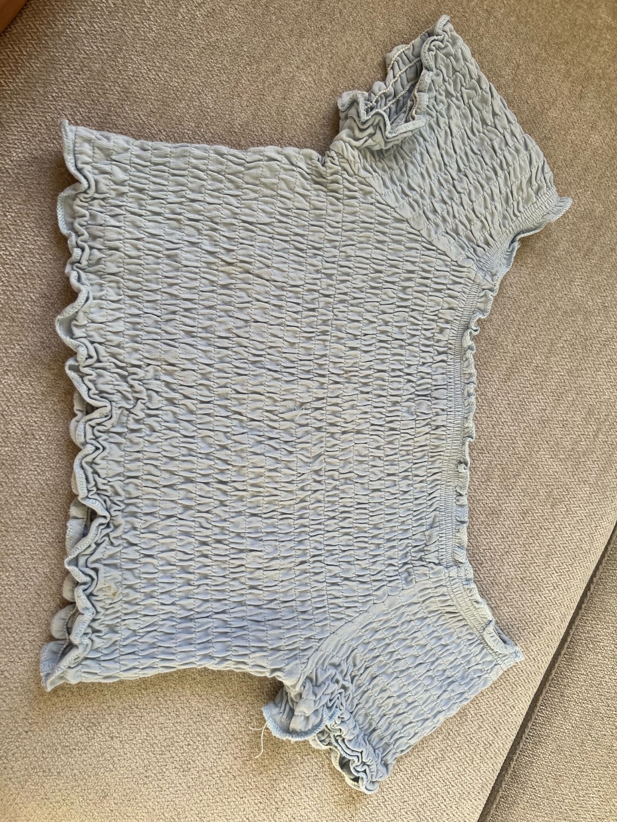 Top en bleu