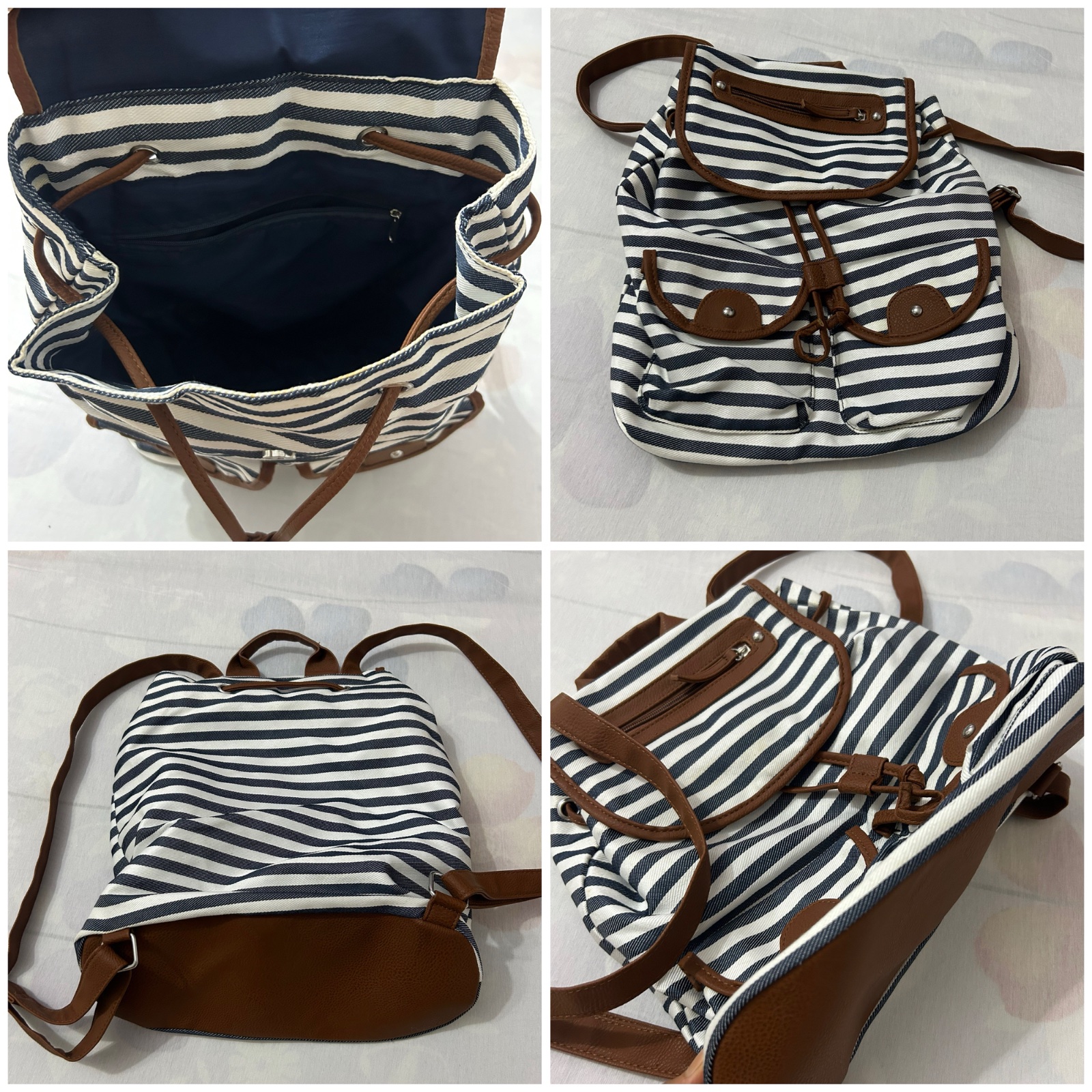 Sac à dos rayé