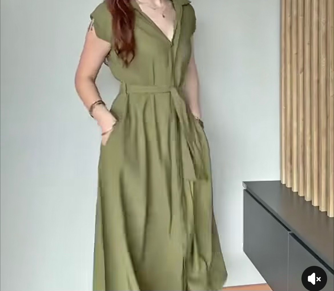 Robe verte presque neuve 