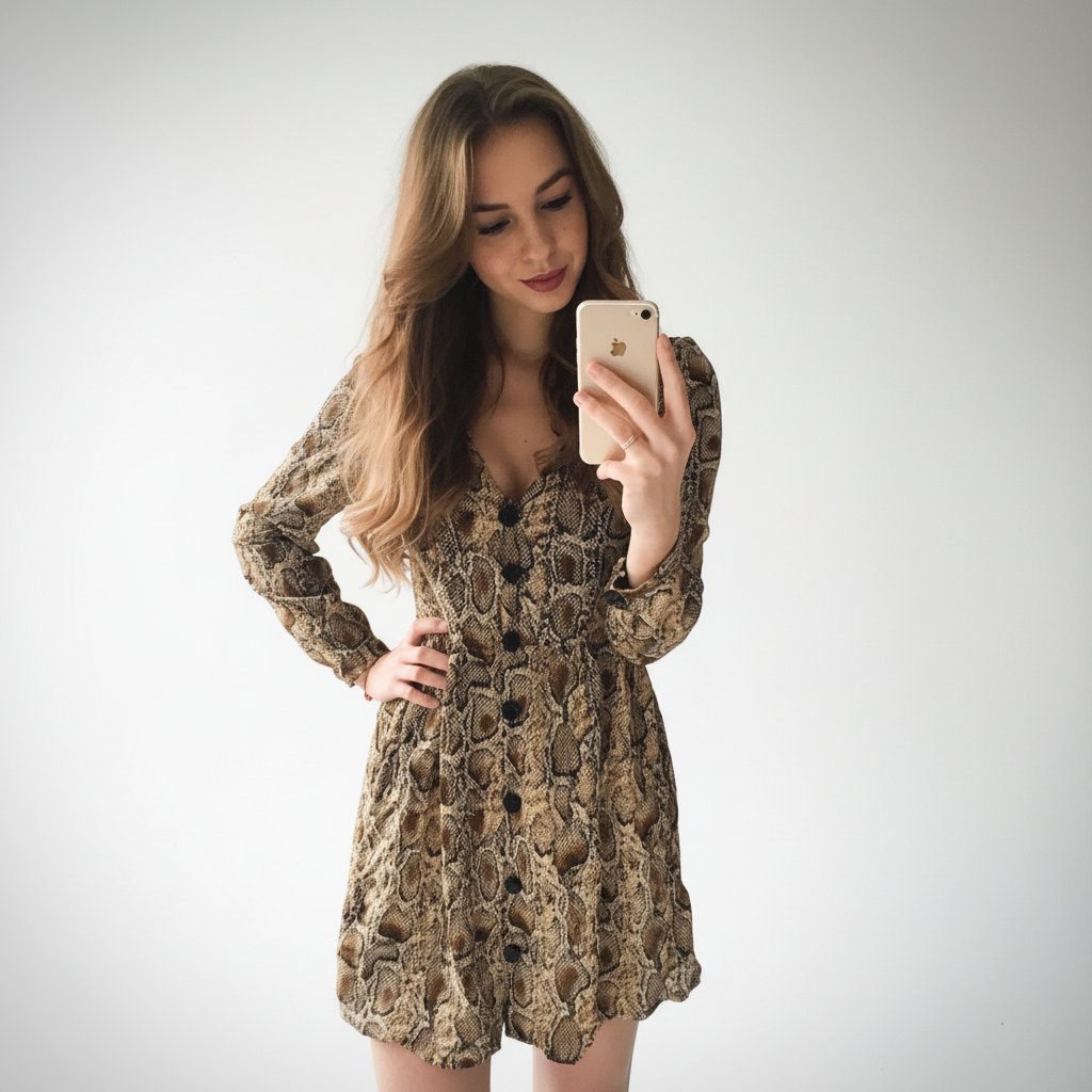 Robe chemise serpent 