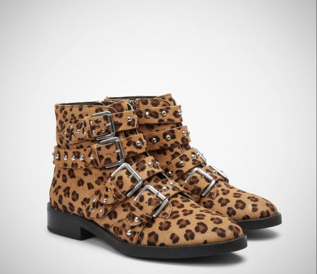 Bottine marque Top Shop animal en vrai cuir tres bonne etat comme neuf 