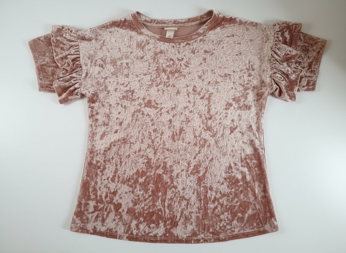 Pull en velour rosé taille Xs/S