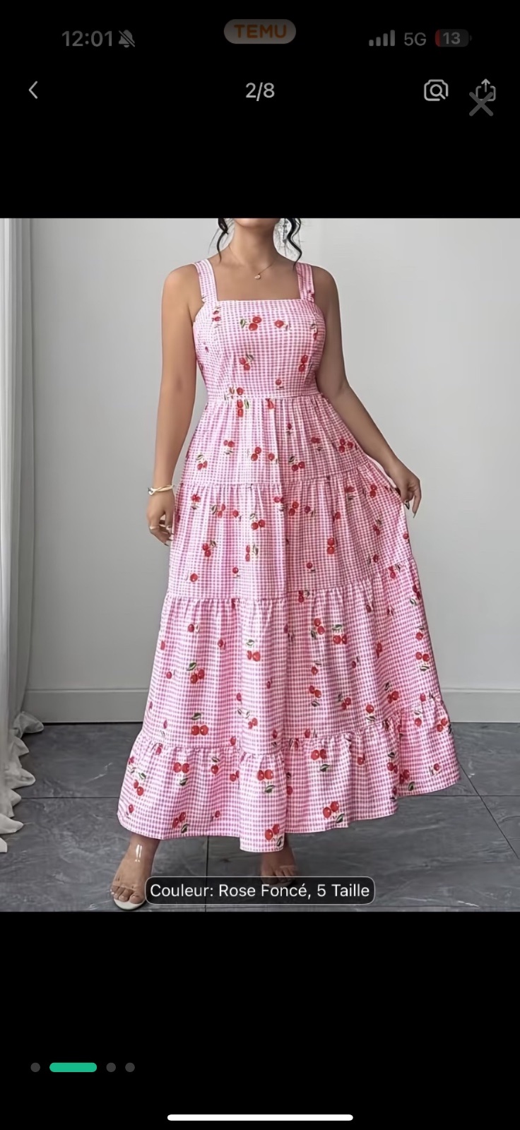 Robe rose 