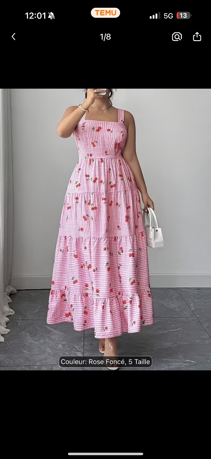 Robe rose