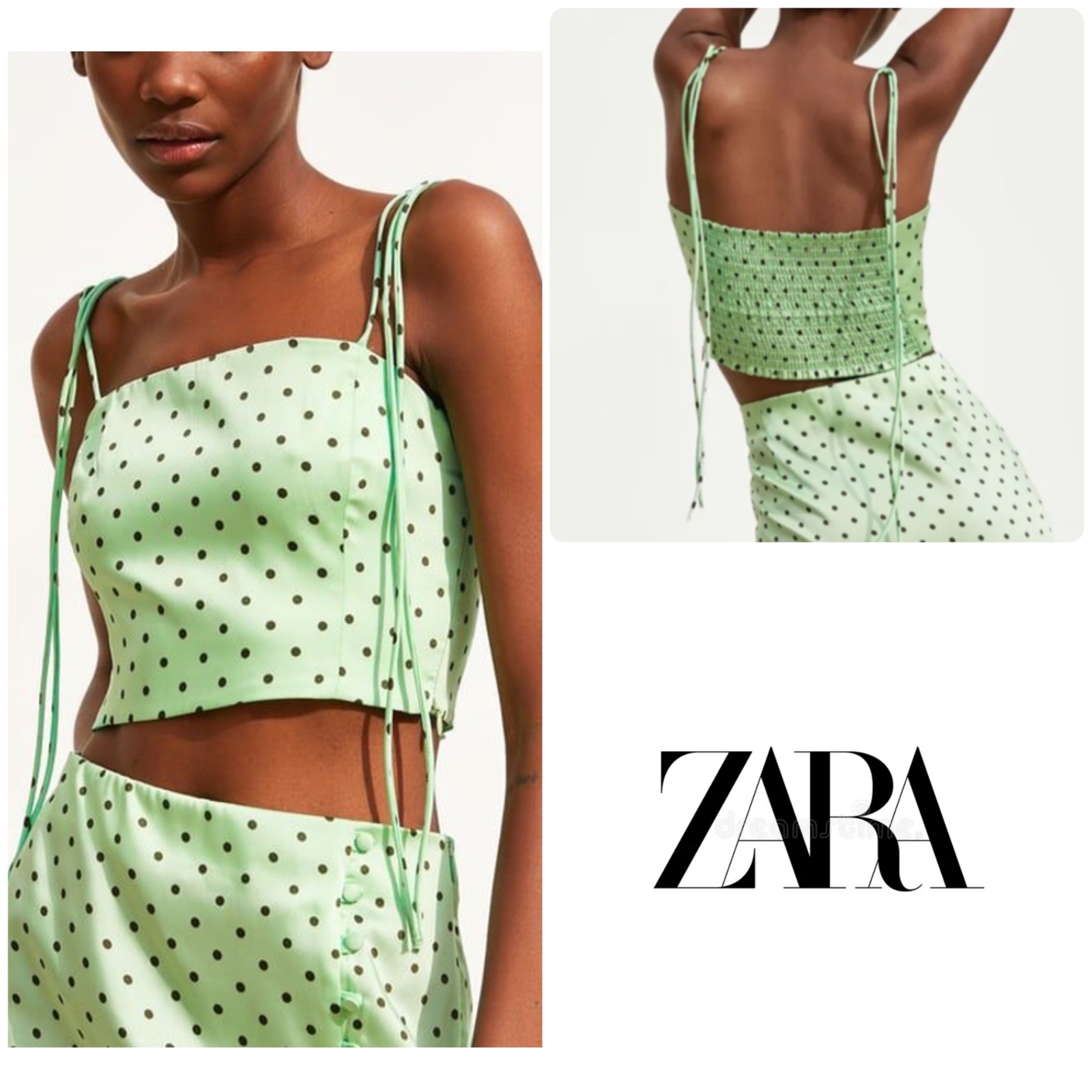 Crop Top Polka Dots ZARA 