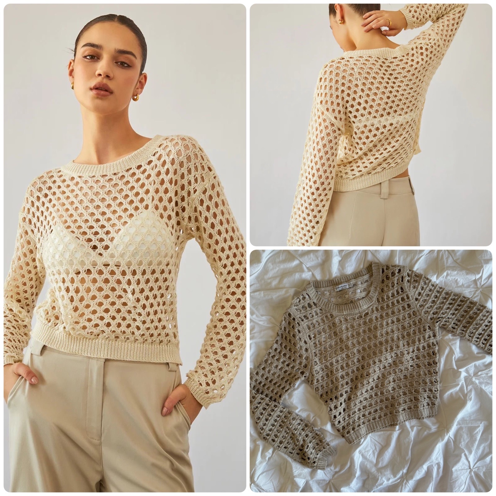 Haut crohet PULL&BEAR 
