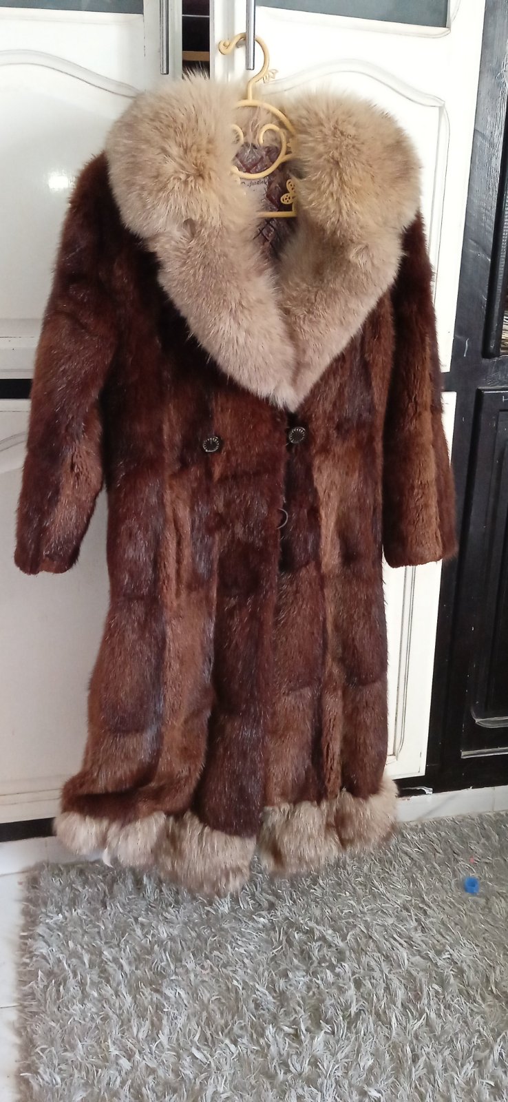 Manteau vrai forrure 