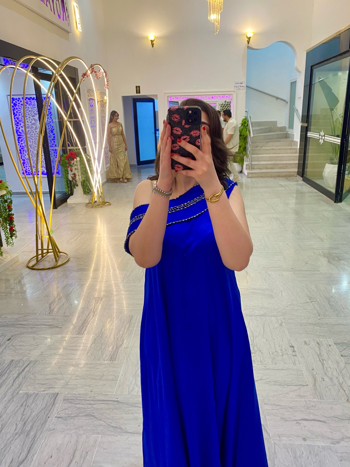 Robe bleu satin matrouza bl iid