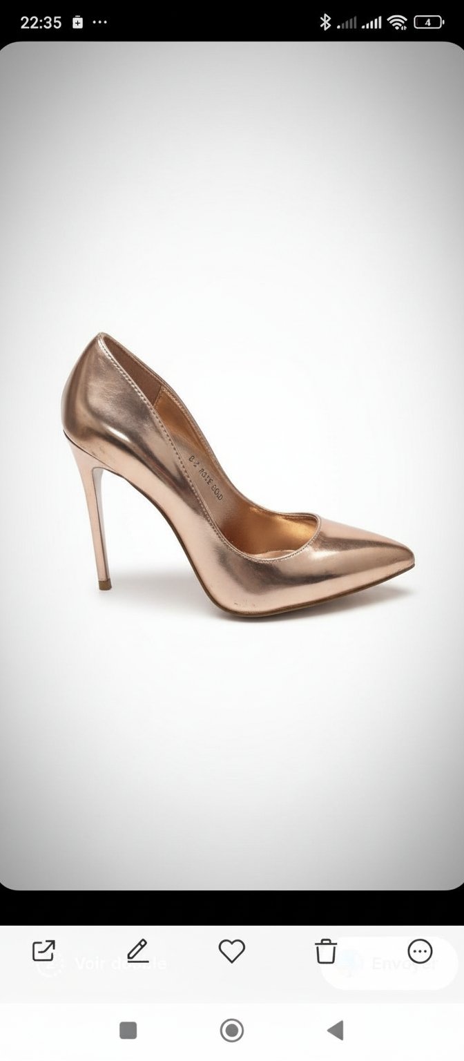 Escarpins couleur rose gold