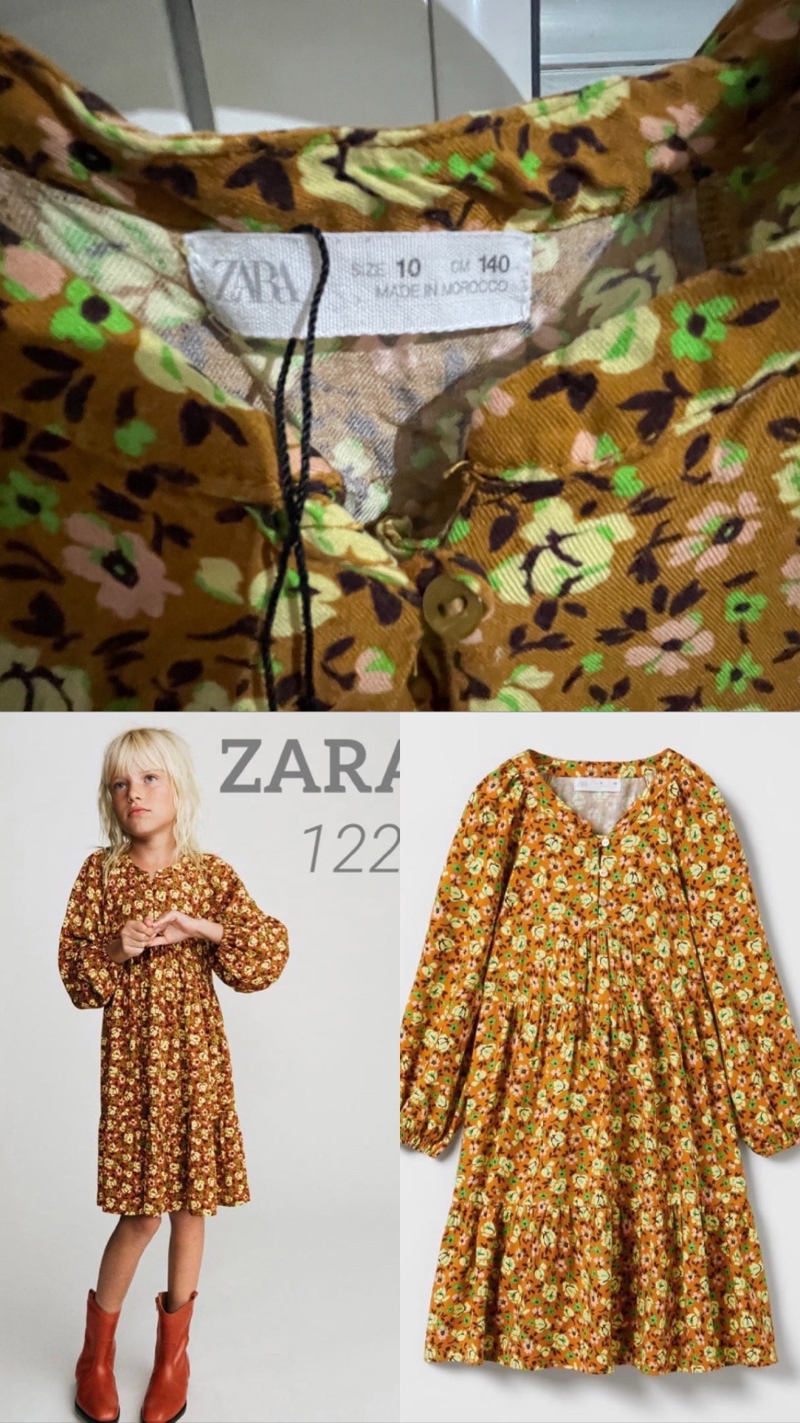 Robe fille zara