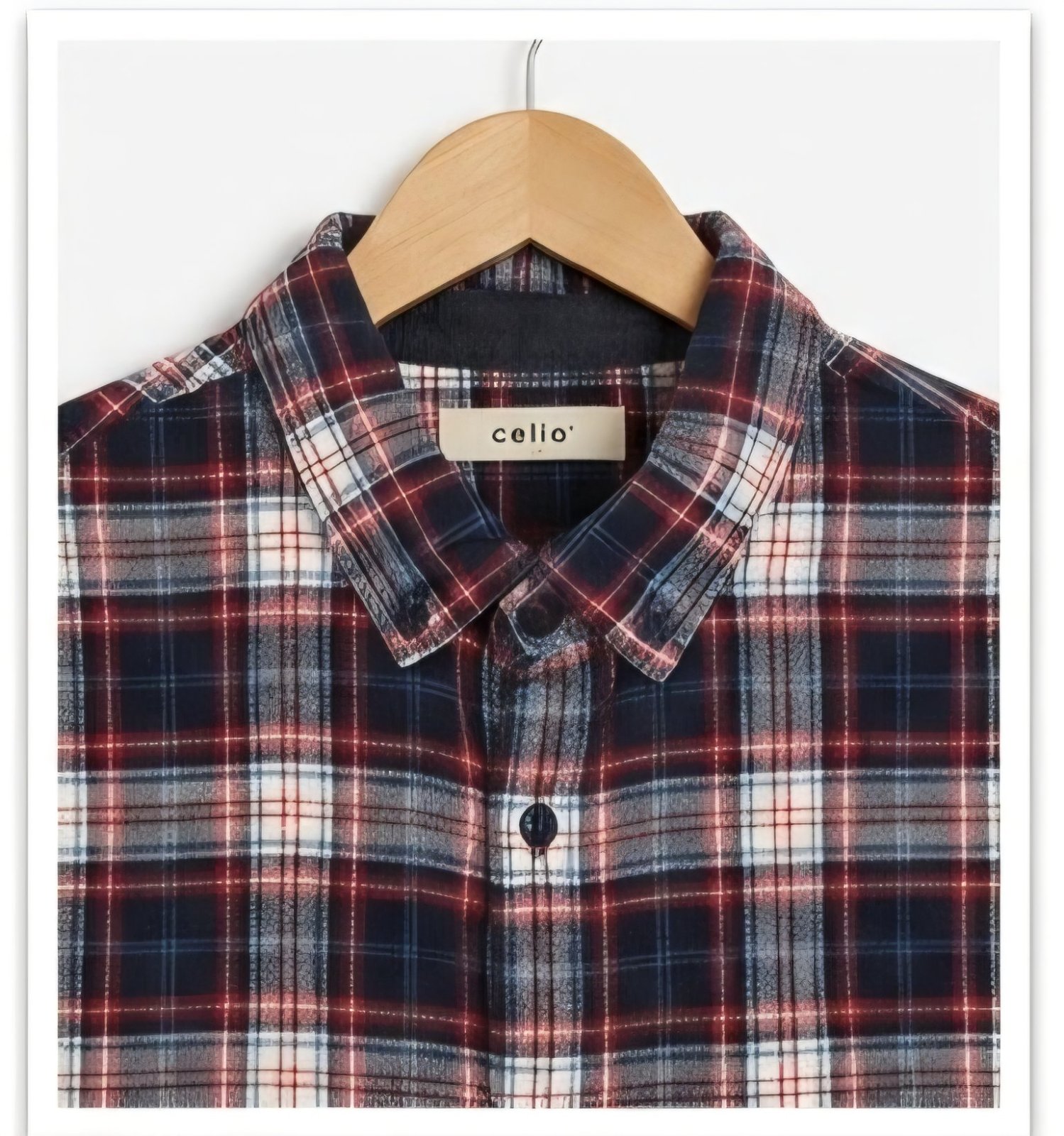 Chemise en Flanelle à Carreaux Celio – Taille M (39-40)