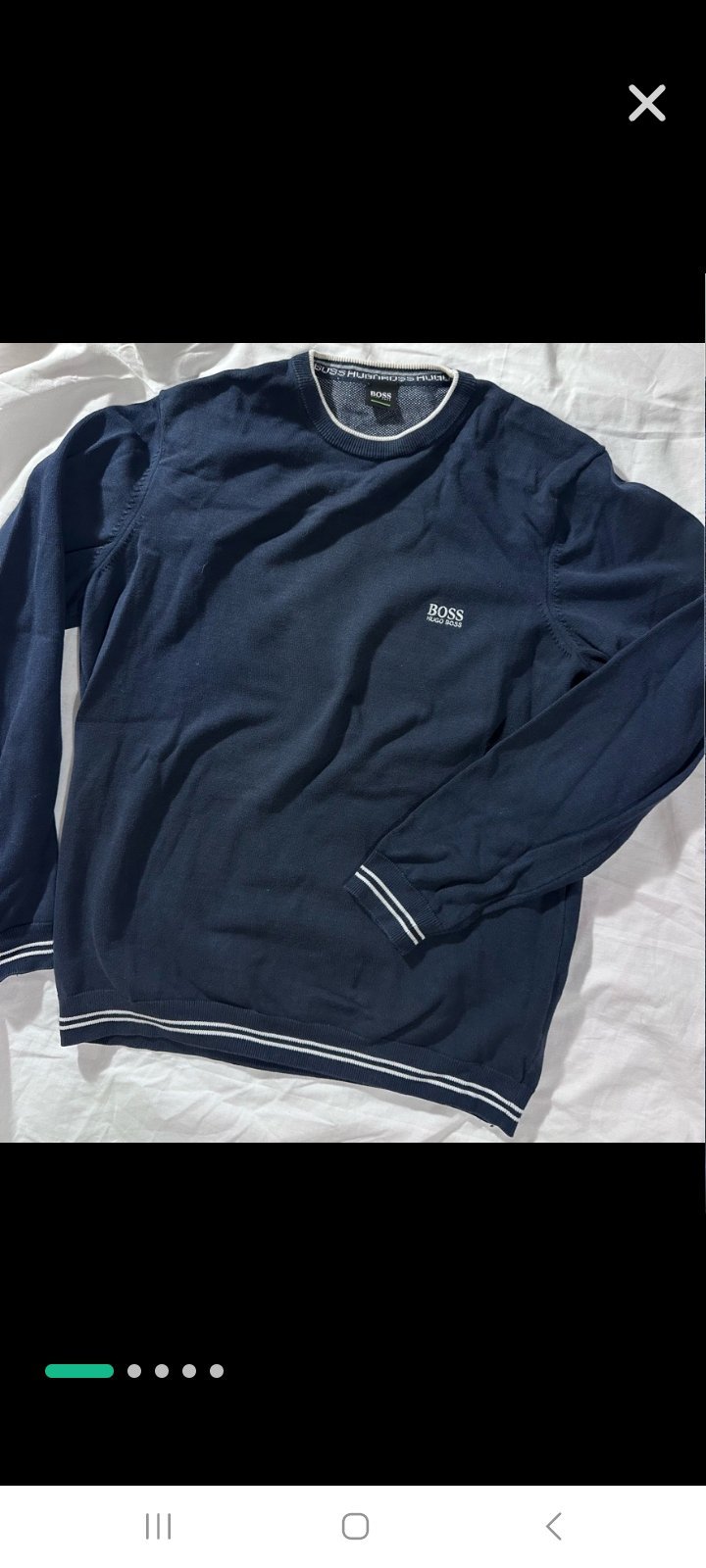 Pull col rond  avec logo boss