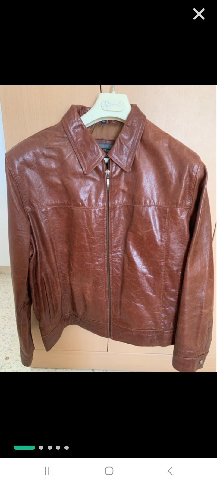 Veste en cuir véritable 