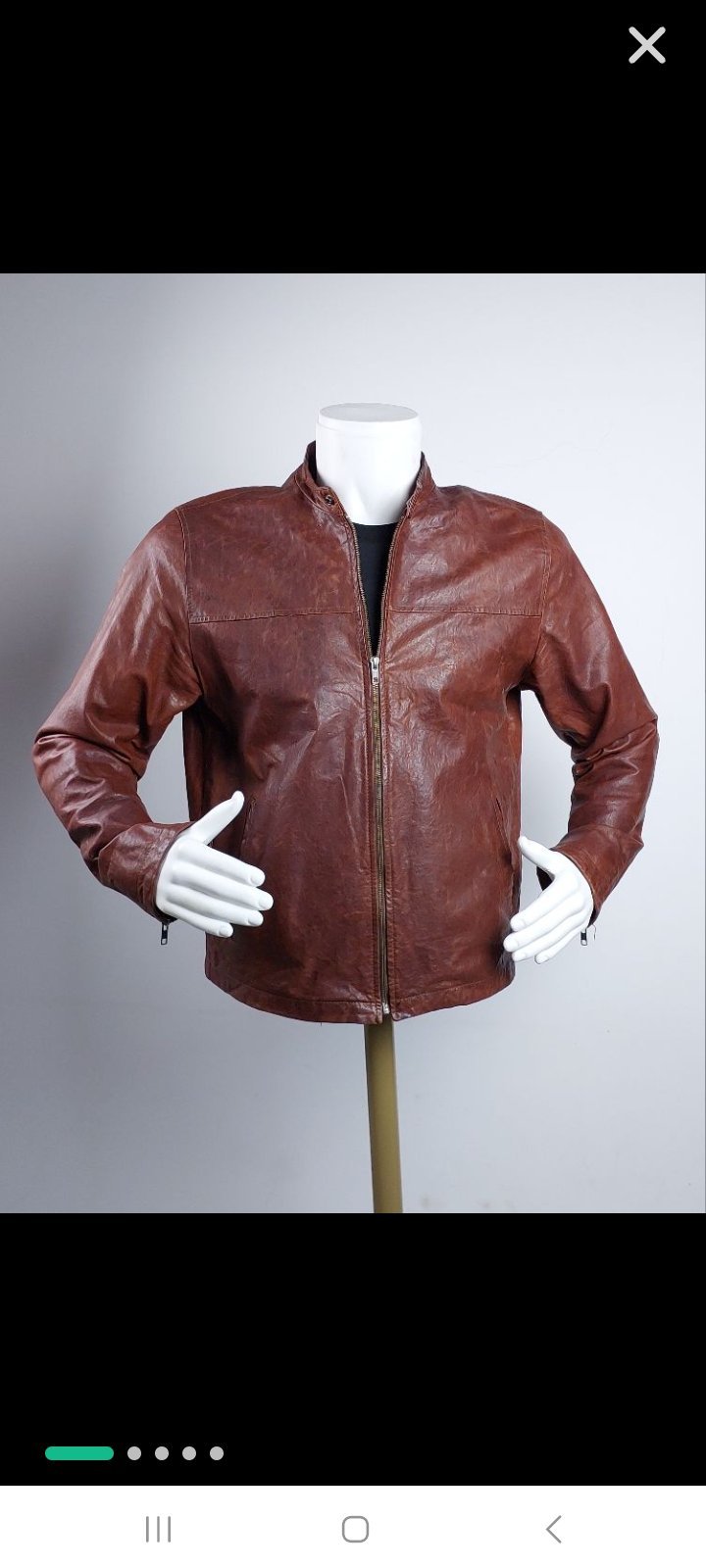 Veste en cuir véritable 