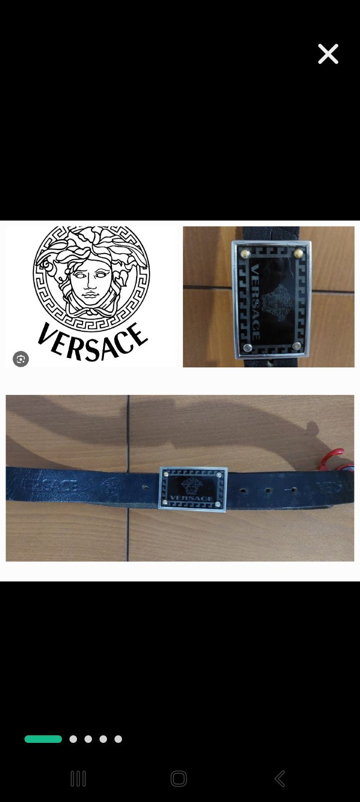 Ceinture de luxe  versace