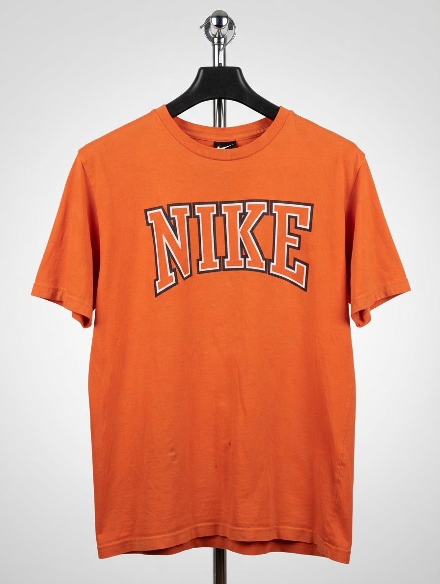 Nike Vintage Arch Logo Graphic T-Shirt – Bright Orange (Size L)