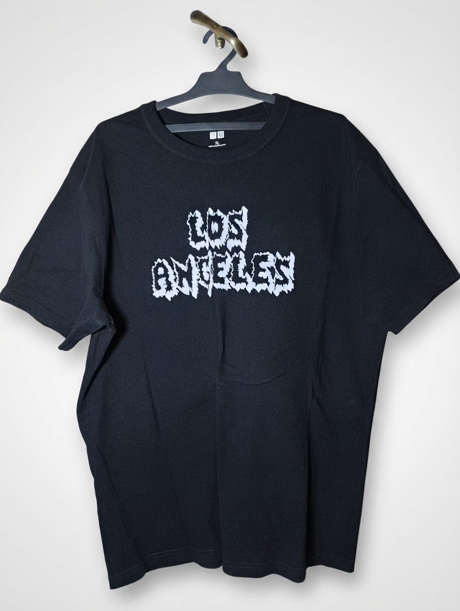 Uniqlo U "LOS ANGELES" Graphic T-Shirt - Black - Size XL