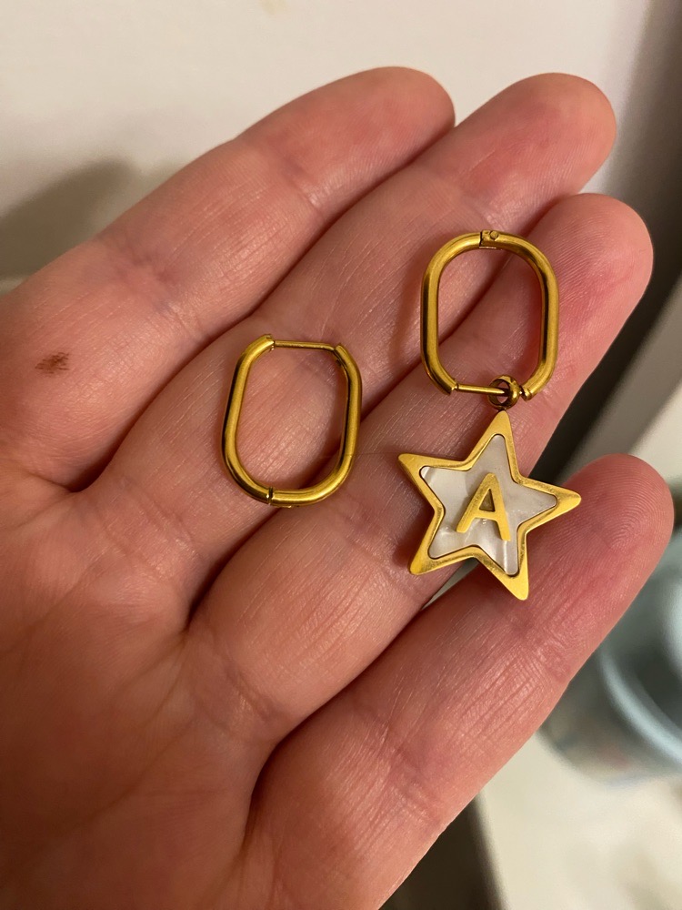 Boucles d'oreilles en acier inoxydable 