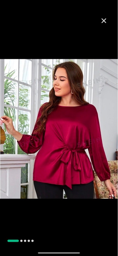 Chemise / tunique rouge bordeaux 