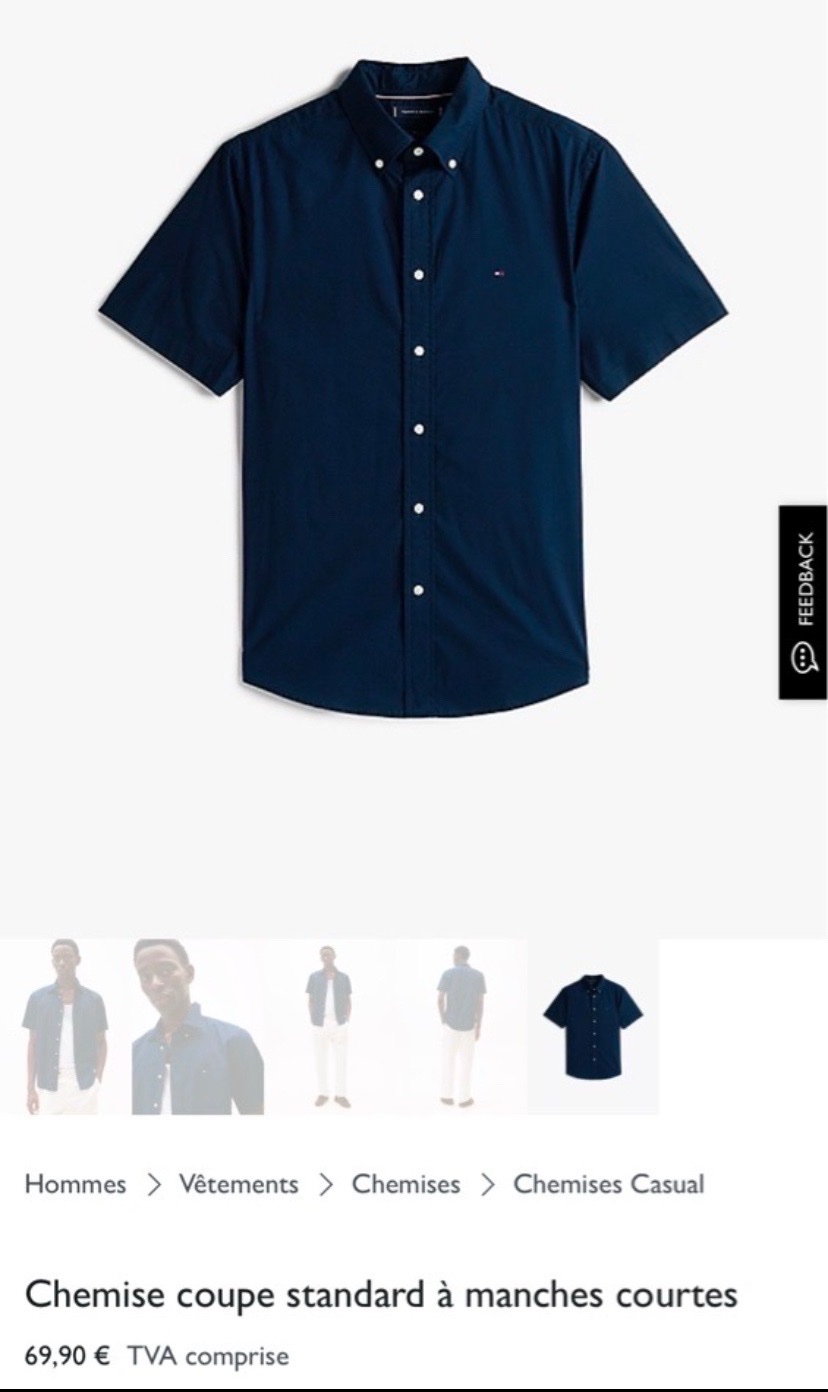 Chemise bleu TOMMY 