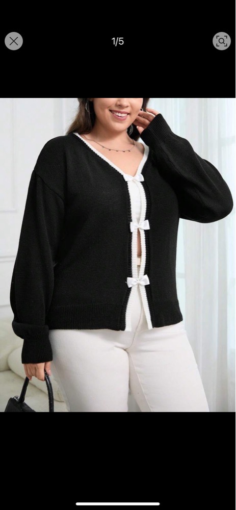 Gilet noir et blanc 
