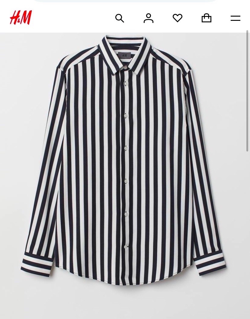 Chemise satin H&M