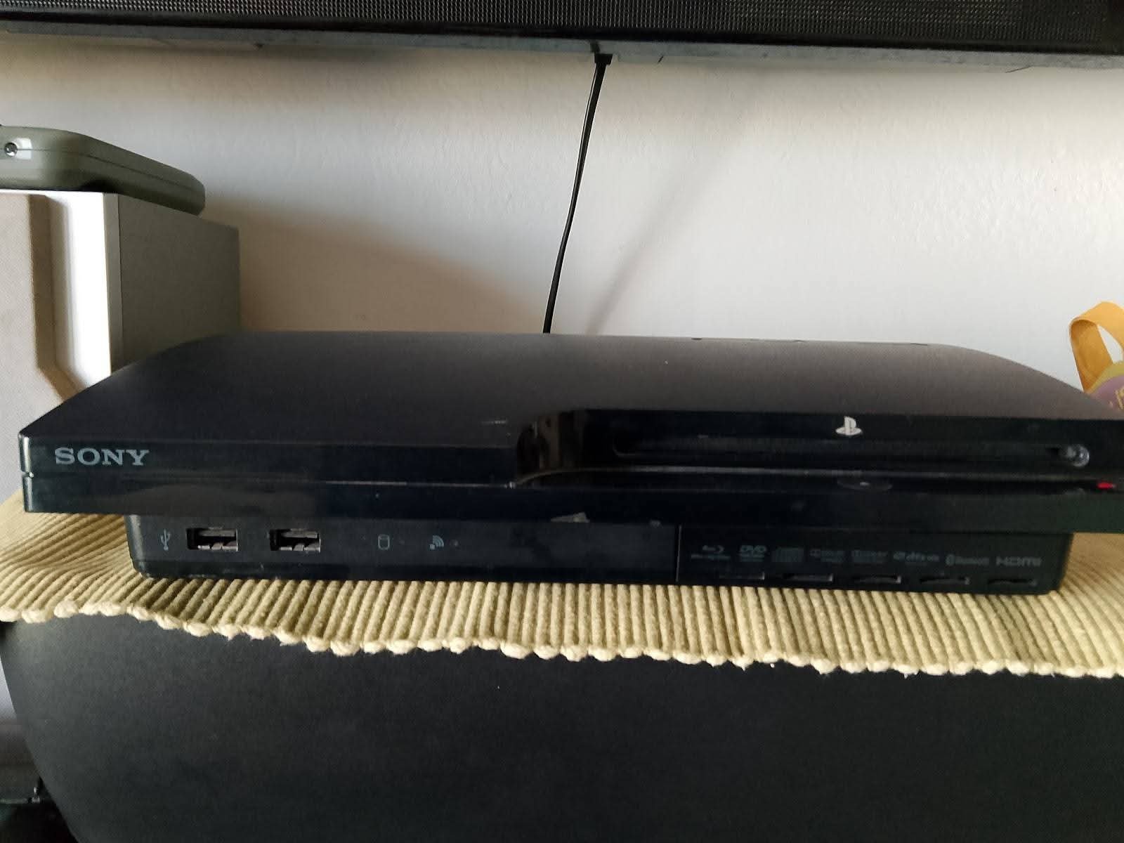 PS3 slim patché noir 