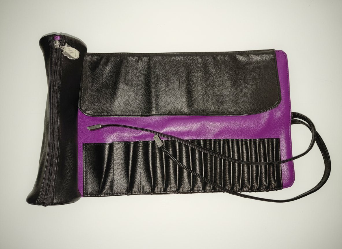  trousse  de maquiage:  Younique Makeup Brush Case Roll Up Bag 