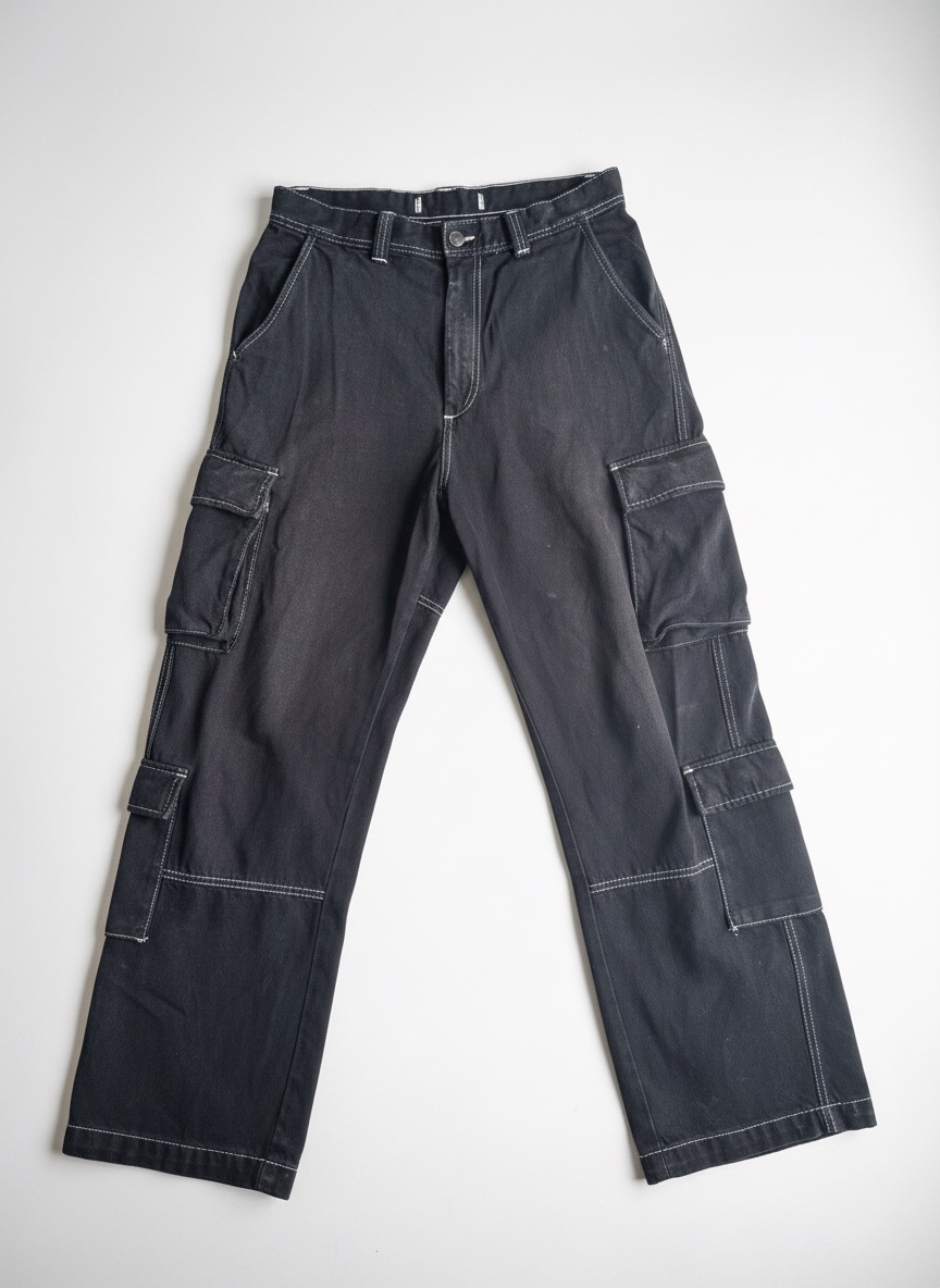 Pantalon baggy cargo bershka