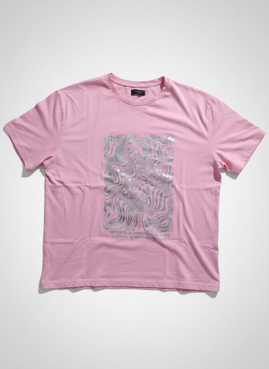 Pull over size avec design argent