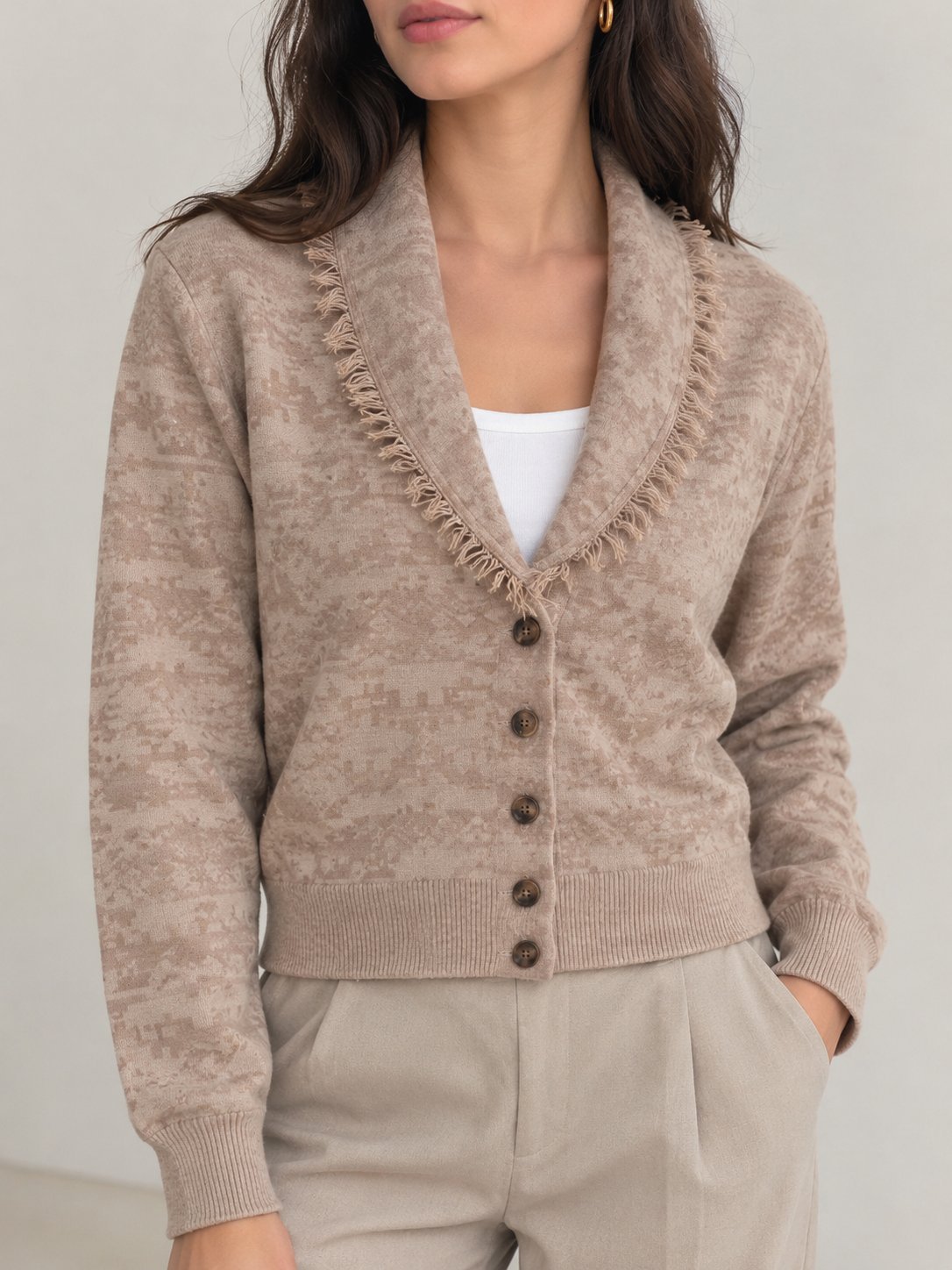 Cardigan avec motifs