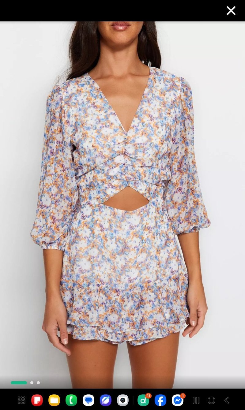 Robe short fleuri