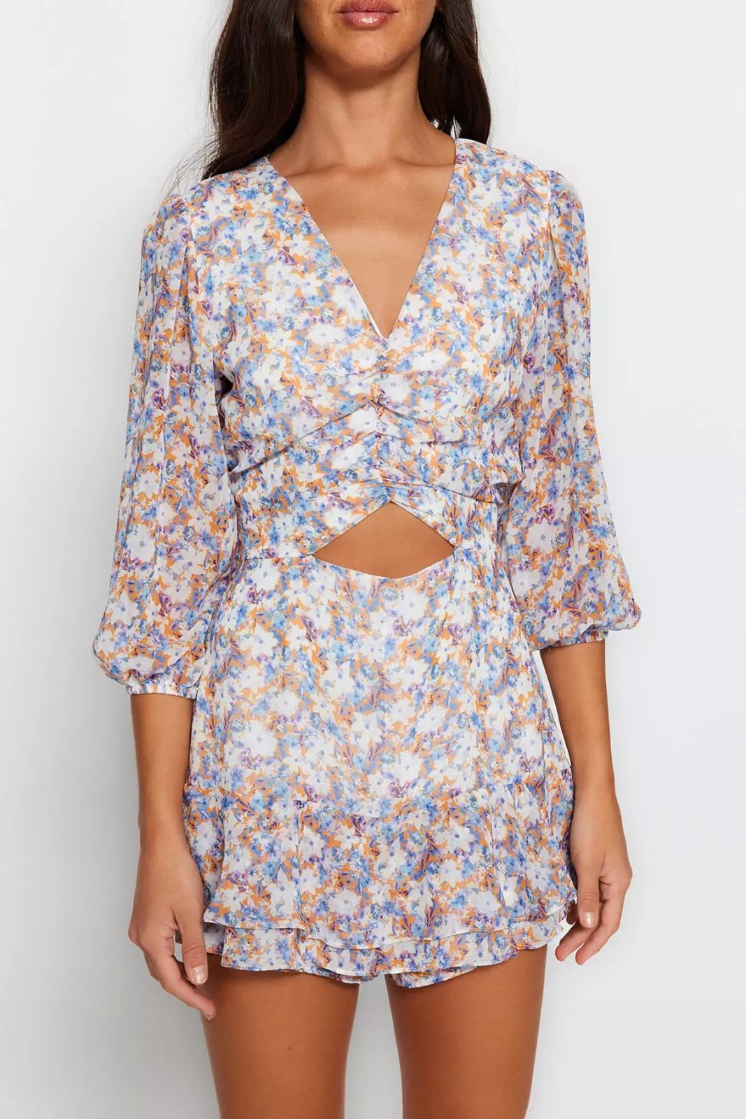 Robe short fleurie