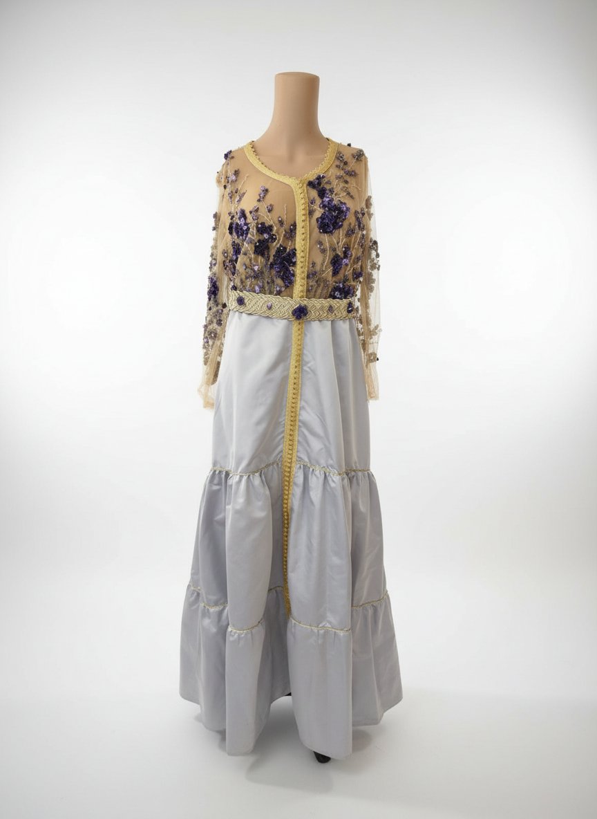 Robe mauve soirée 