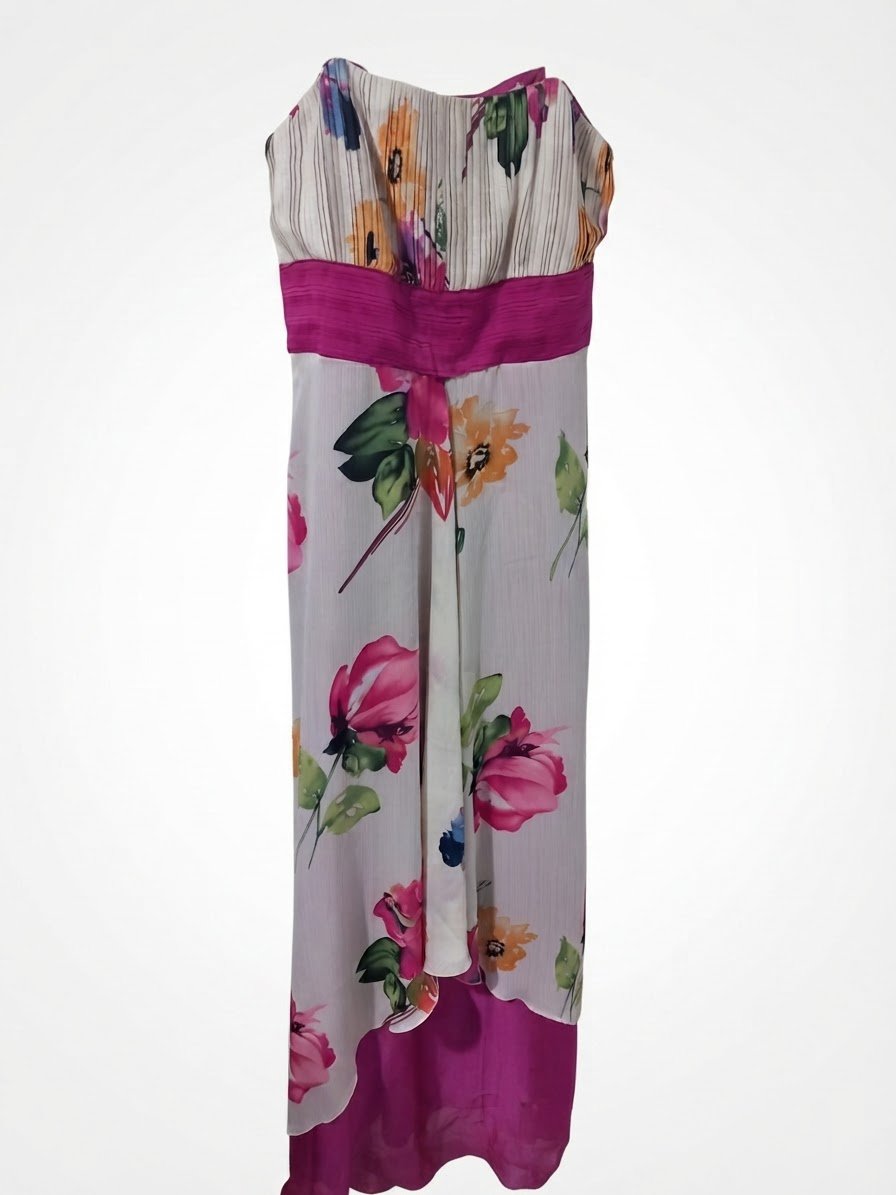 Robe rosé et blanc