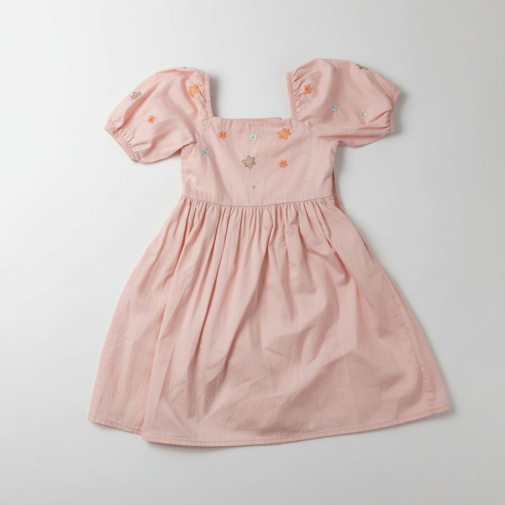 Robe fillette rose