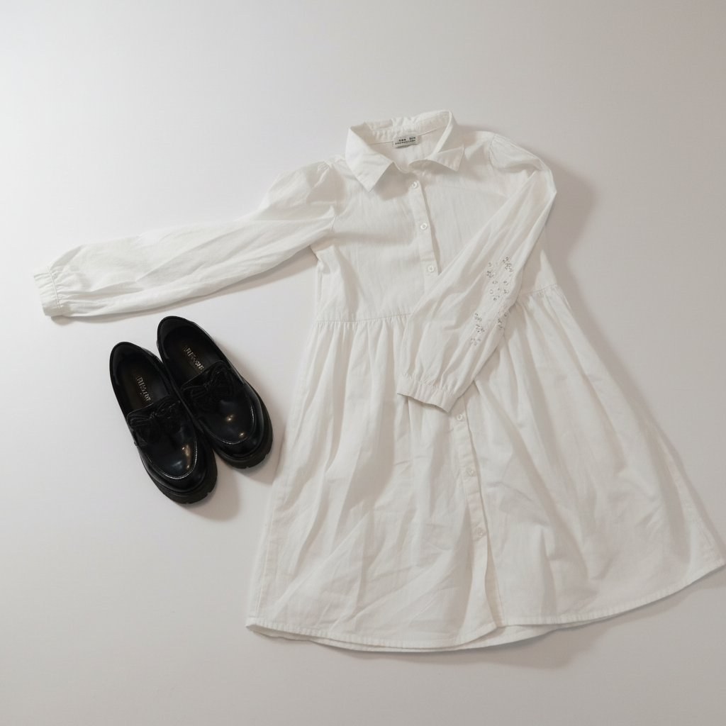 Robe fillette 12ans+chaussures noir 33