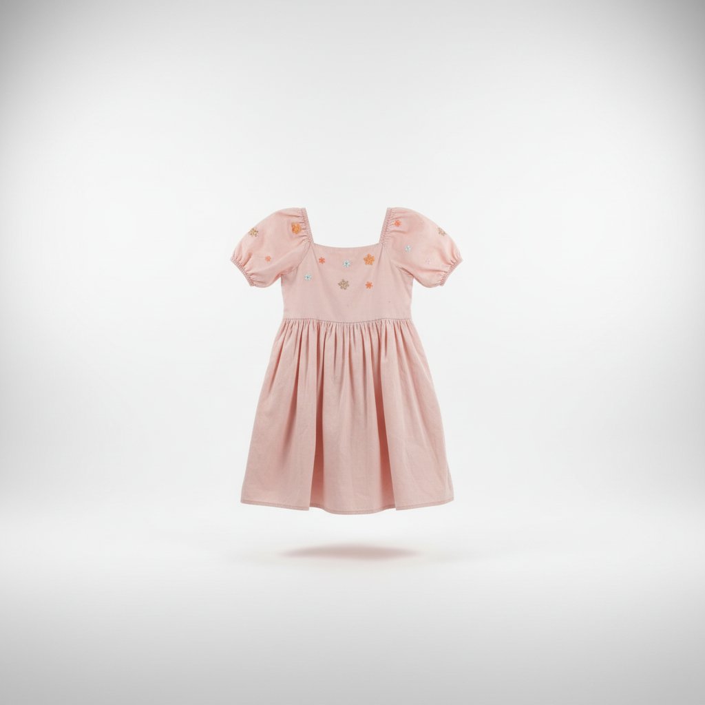 Robe fillette rose 