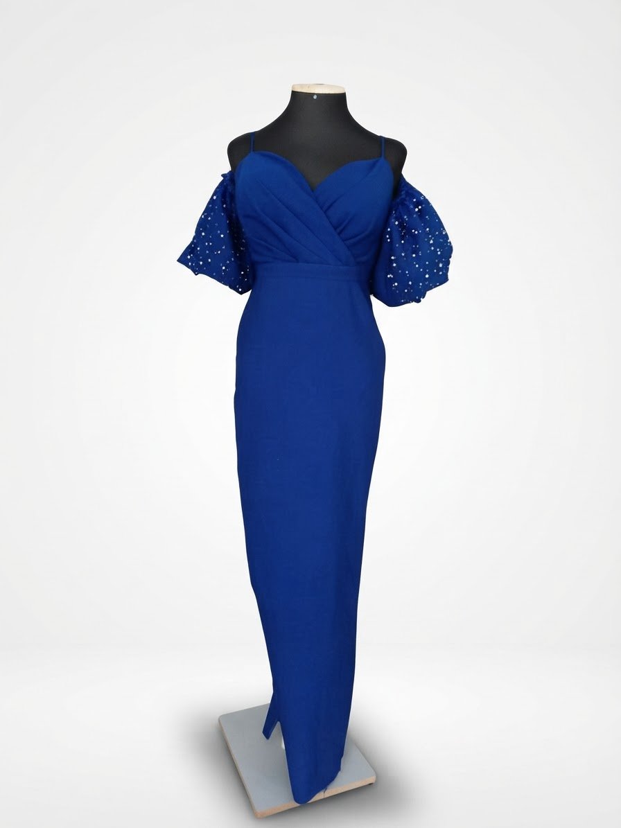Robe soirée Bleu Roi