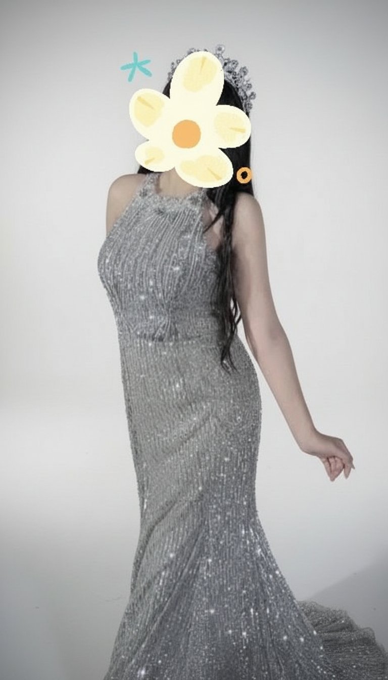 Robe soirée paillettée