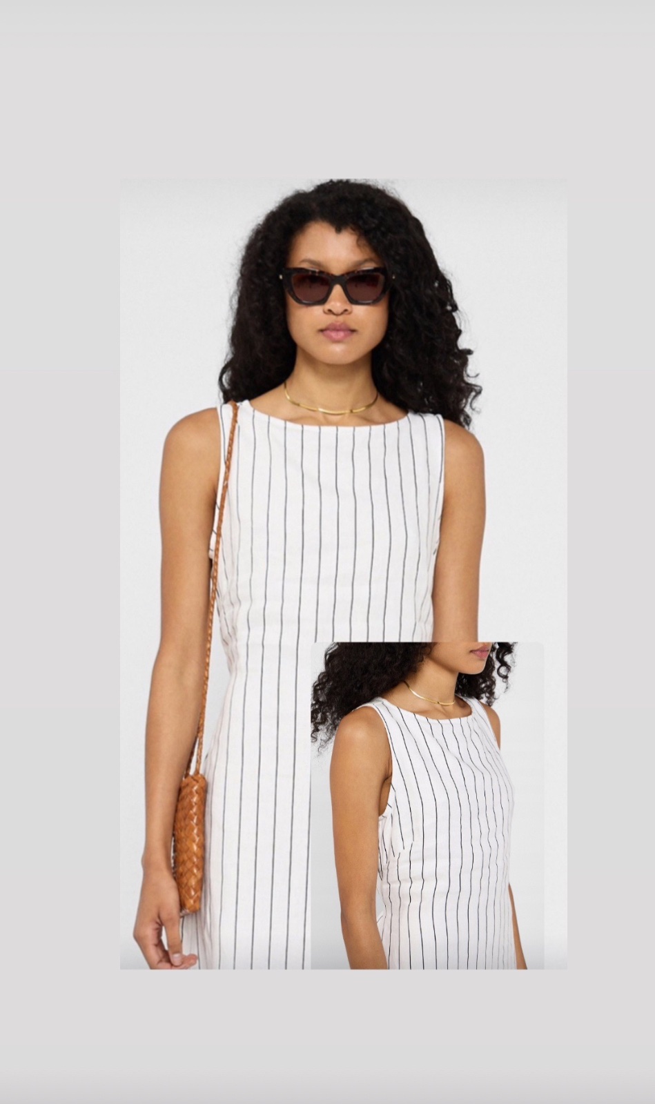 Robe courte rayée