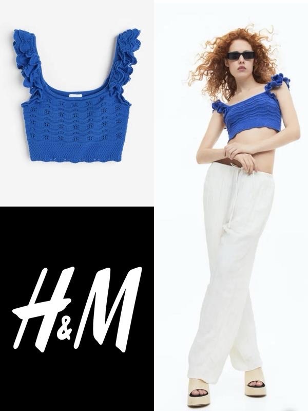 Top en crochet H&M avec jupe assortie
