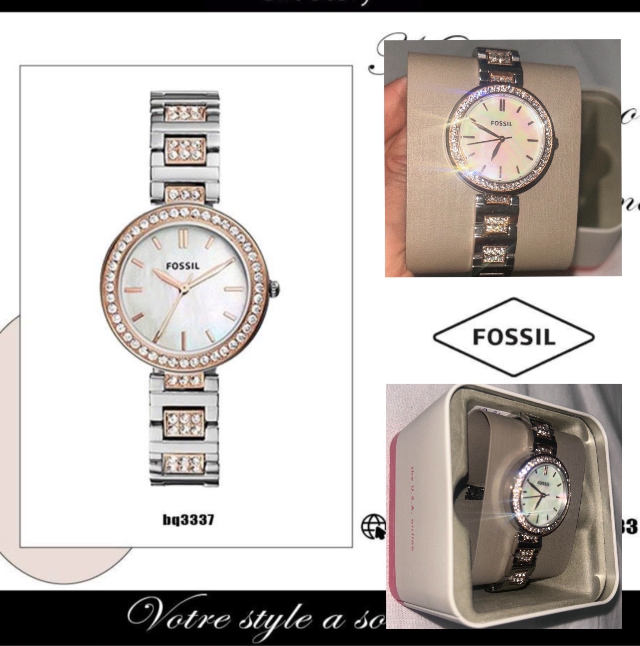 Montre fossil femme