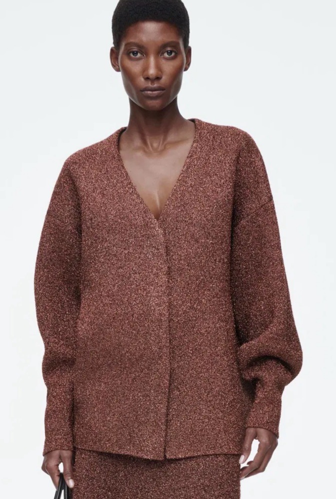 Cardigan cos pailleté 
