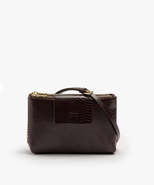 Sac à bandoulière marron chocolat jamais porté 