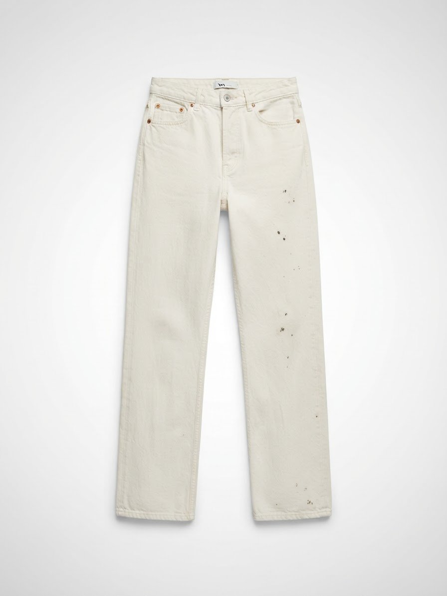Pontalon jean blanc 